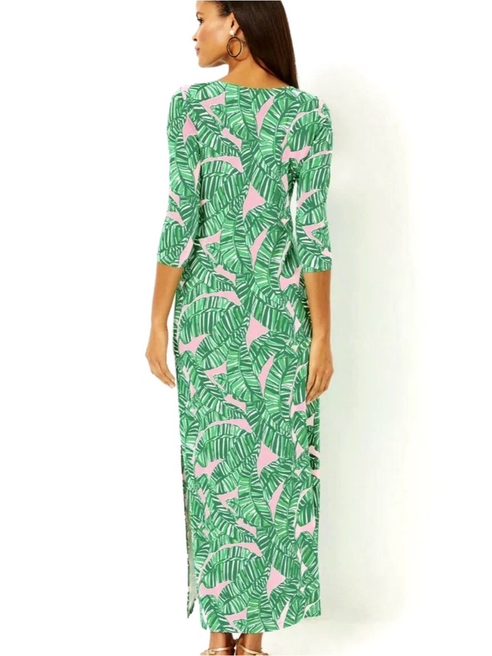 Lilly Pulitzer Maxi Dress Lets Go Bananas Size Medium - Picture 7 of 8